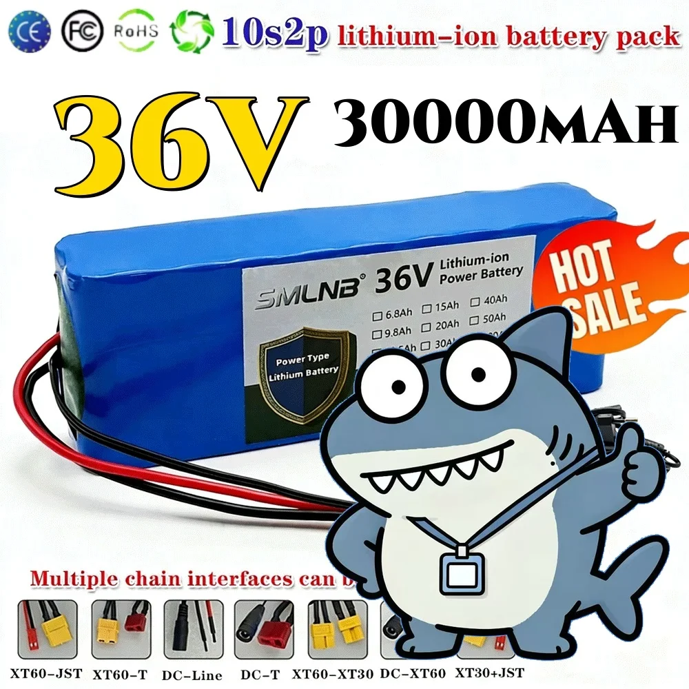 🔥10S2P 36V 30000mAh 36v Electric Scooter Battery Lithium Electric Scooter 500W Electric Scooter Battery 36v 10s2p Battery💎