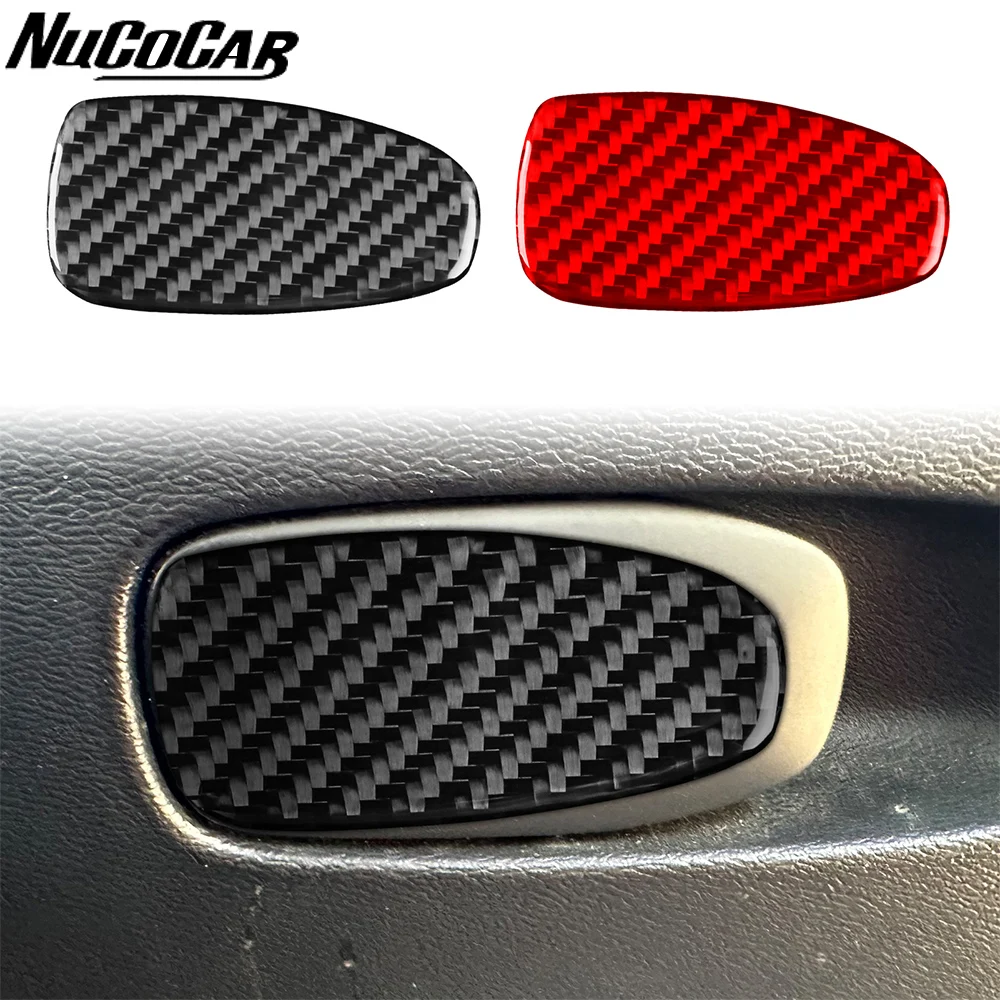 For Volvo XC60 2018-2025 Carbon Fiber Co-driver's Glove Box Switch Panel Trim Cover Car Accessories Interior Decorative Sticker