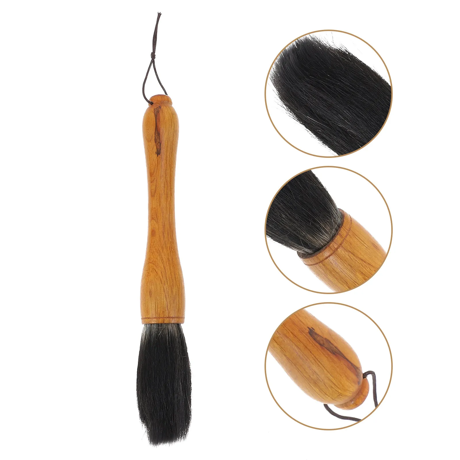 1pc Ox Horn Tip Brush Large Drawing Calligraphy Pen Writing Couplets Brush High Grade Bristle Comfortable Grip Smooth Ink
