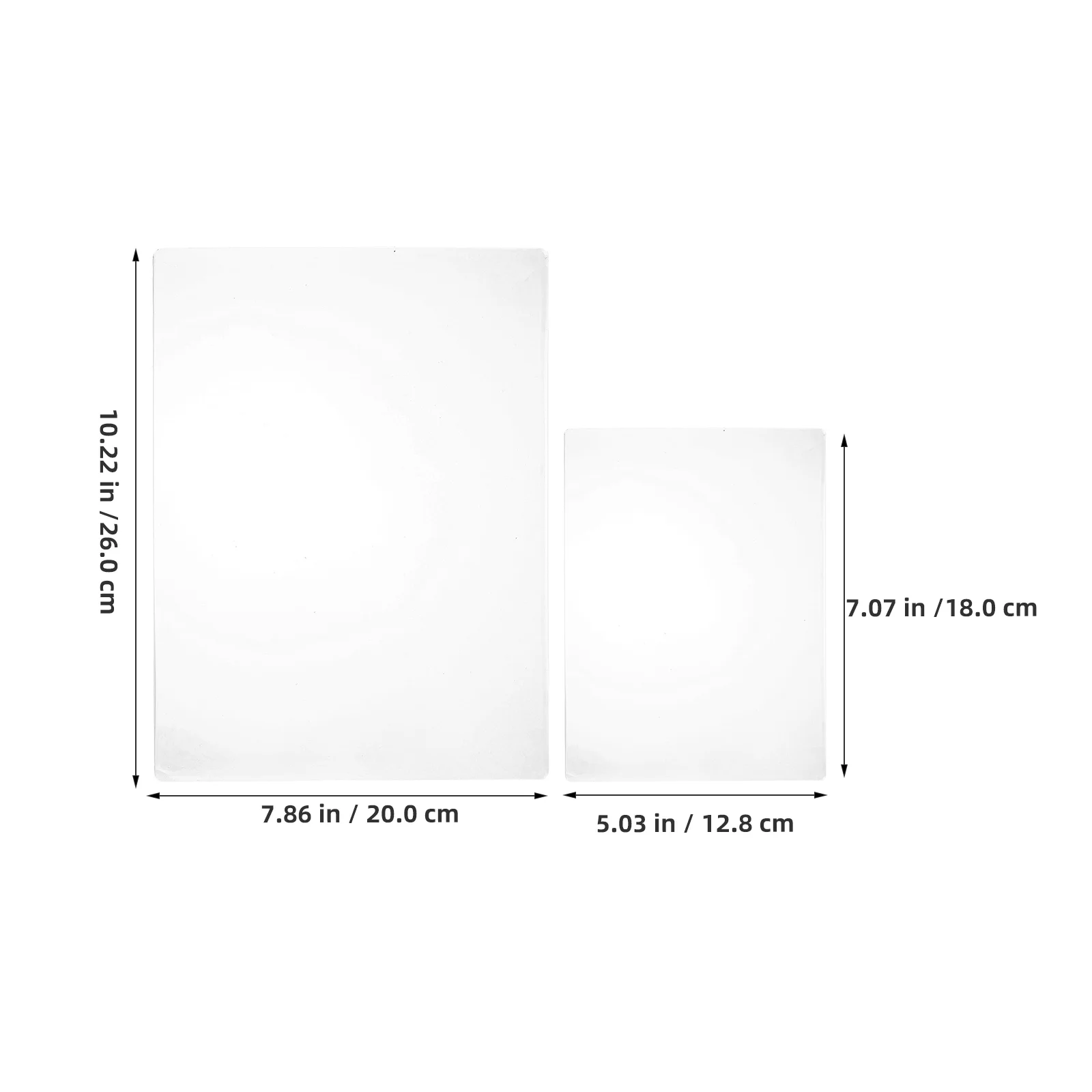 

2Pcs Gel Printing Plate for Kids A4 A5 Soft Reusable DIY Printmaking Supplies Clear Gel Press Monoprinting Art Transfer Plate