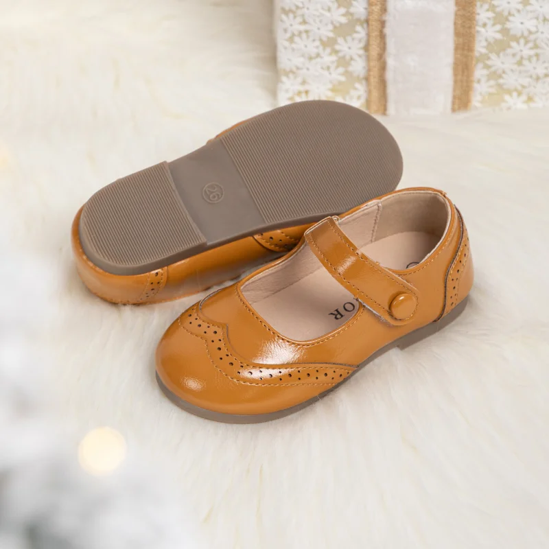 2024 scarpe da ragazza scarpe da principessa fantasia scarpe comode in pelle scarpe per bambini per ragazza scarpe Mary Jane traspiranti scarpe da