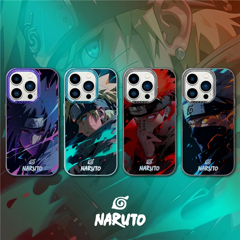 Naruto Kakashi Pain Sasuke Cool Case for IPhone 11 12 13 14 15 Pro Max Plus Cartoons Phone Cover Back Shell Toy Gift