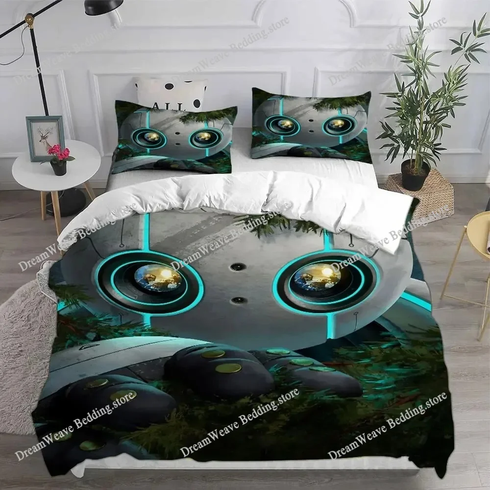 

The Wild Robots Duvet Cover 3D Exquisite Cartoon Movie Digital Print Bedding Set Comforter Bed Youth Home Decor Kids Boys Gift