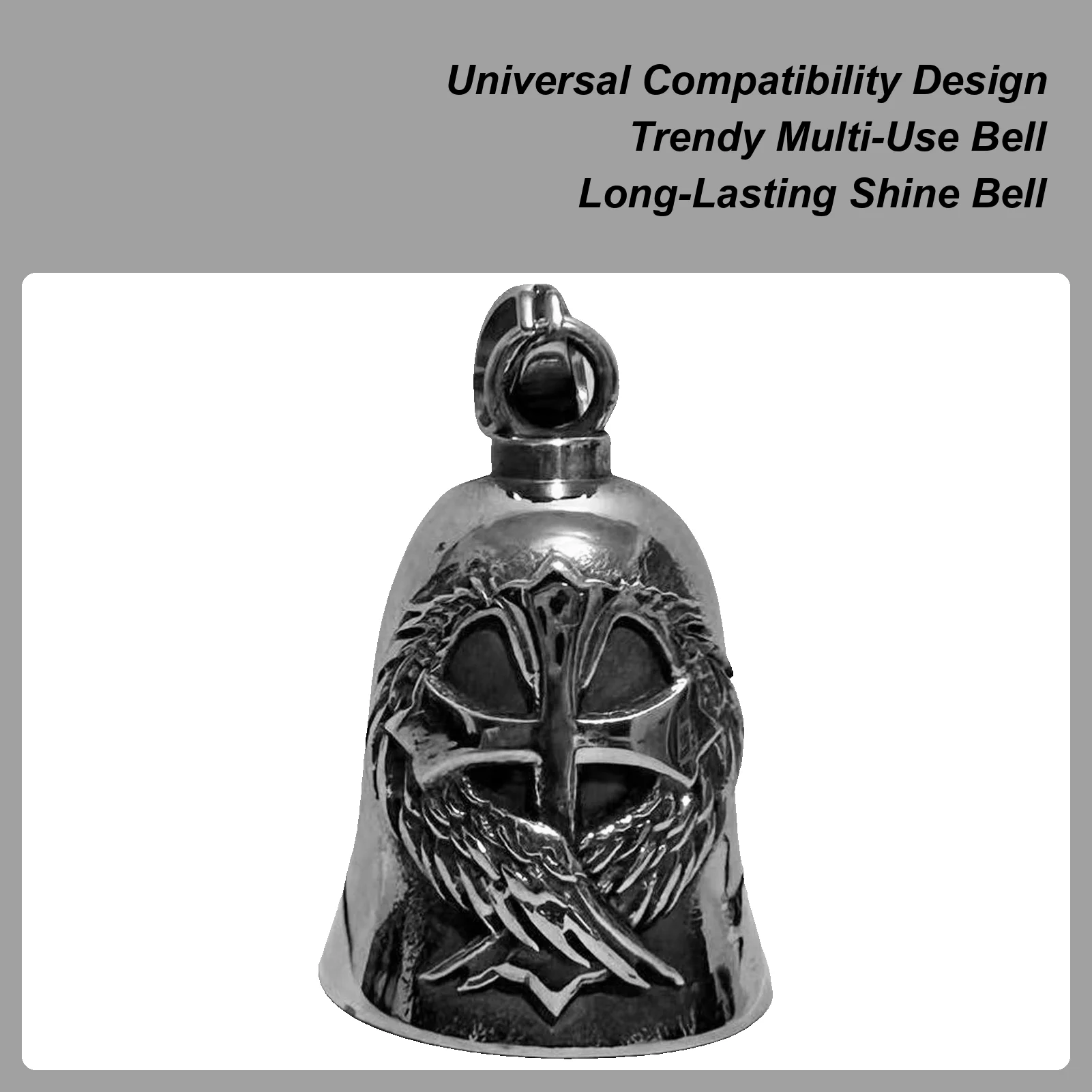 

Motorcycle Charm Bell Good Luck Riding Bell Ornament Alloy Key Chain Accessory Riding Protection Pendant For Family Lovers