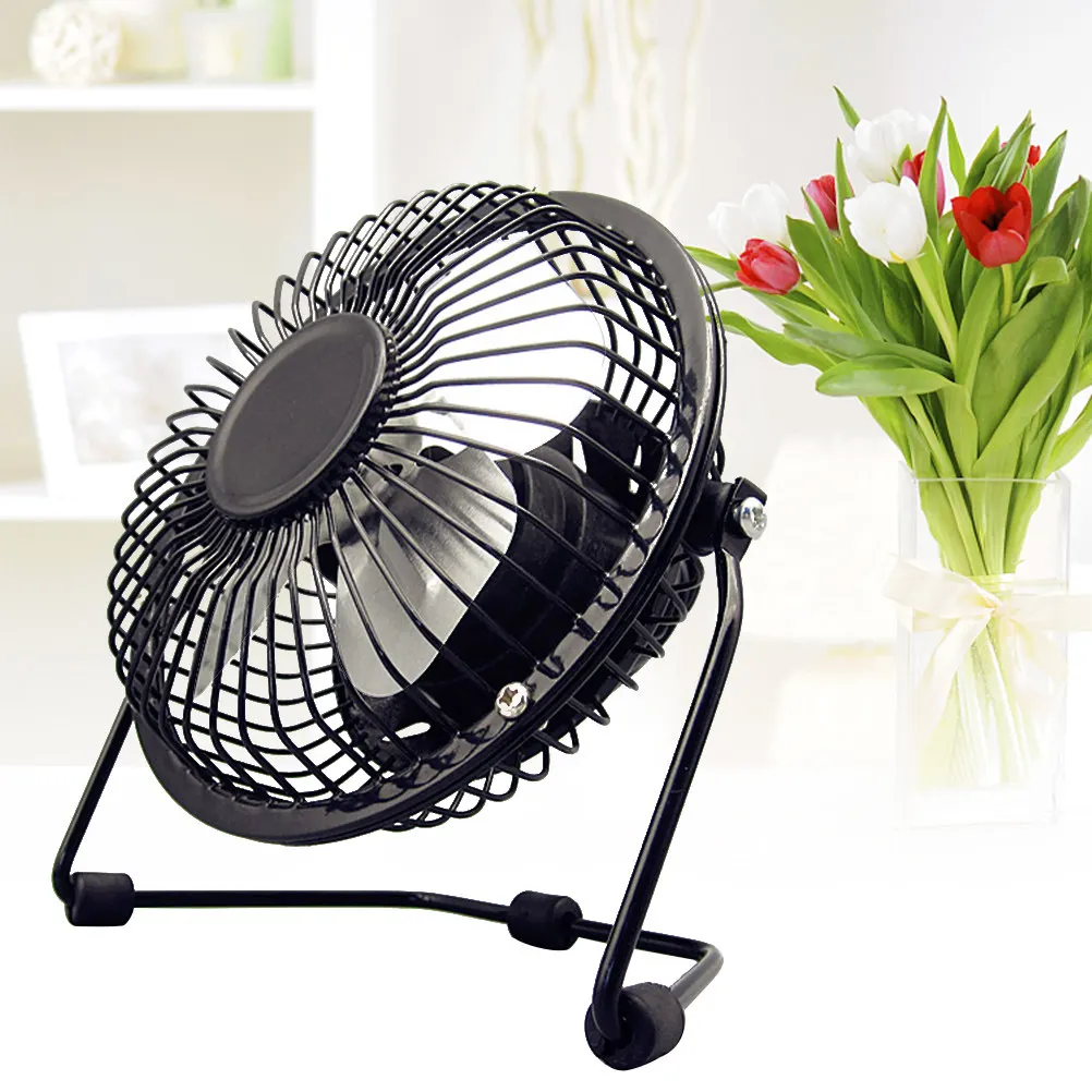 

Портативный USB-мини-вентилятор для стола, 4 дюйма, с алюминиевыми лопастями, металлическим каркасом, устойчивый к высокому давлению, с сетчатой защитой, тихий, для офиса и общежития