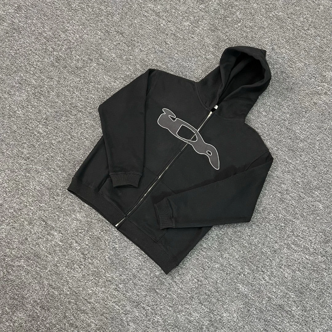 هودي بسحاب على طراز الشارع من Ida Sply، سترة كارديجان بسحاب مطرزة للجنسين، نسخة نسائية، تصميم فضفاض غير رسمي بأكمام طويلة #3