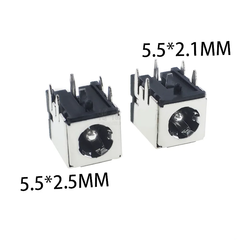 

100 High Current DC Charging Power Outlet DC-007B 5.5*2.1mm 5.5*2.5mm Bracket Copper Female For Laptop Power Socket DC007B DC007