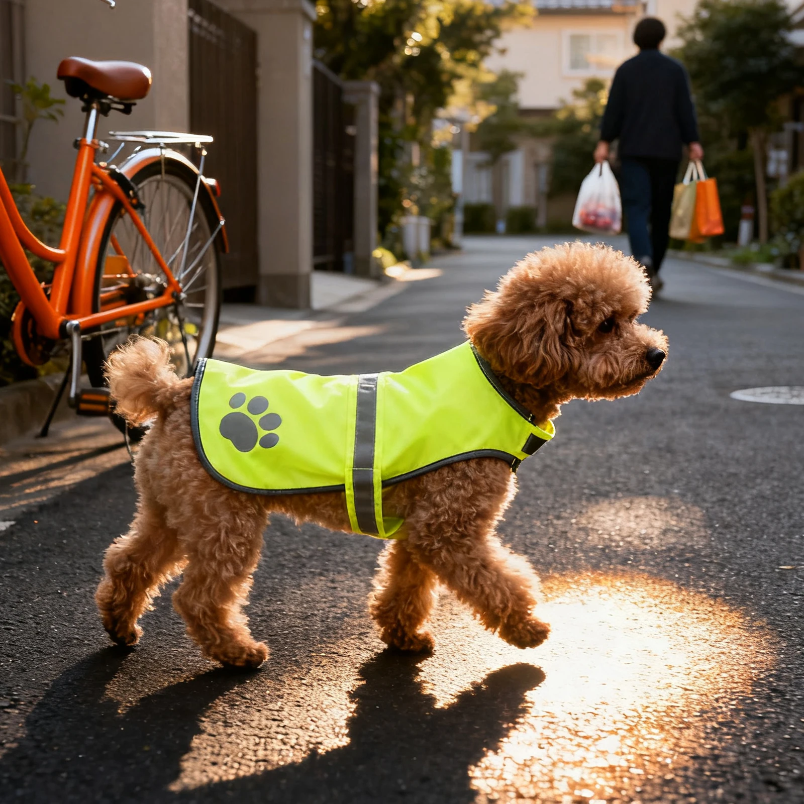 

Reflective Dog Vest Harness Lightweight Breathable Fluorescent Orange Safety Vest for Dogs Adjustable Fit for Night Walks
