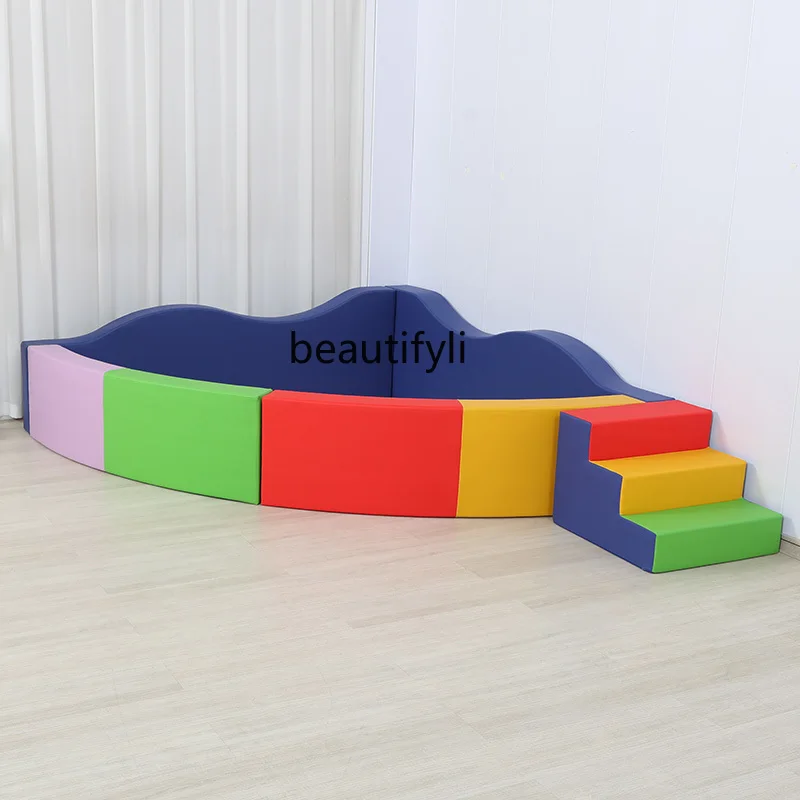 Indoor sports early childhood education parent-child park, triangular fan-shaped arc corner ocean Bobo ball pool