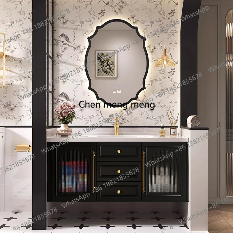 

Smart Mirror Bathroom Cabinets Armoire Washbasin Narrow Design Bathroom Cabinets Shower Oak Furniture