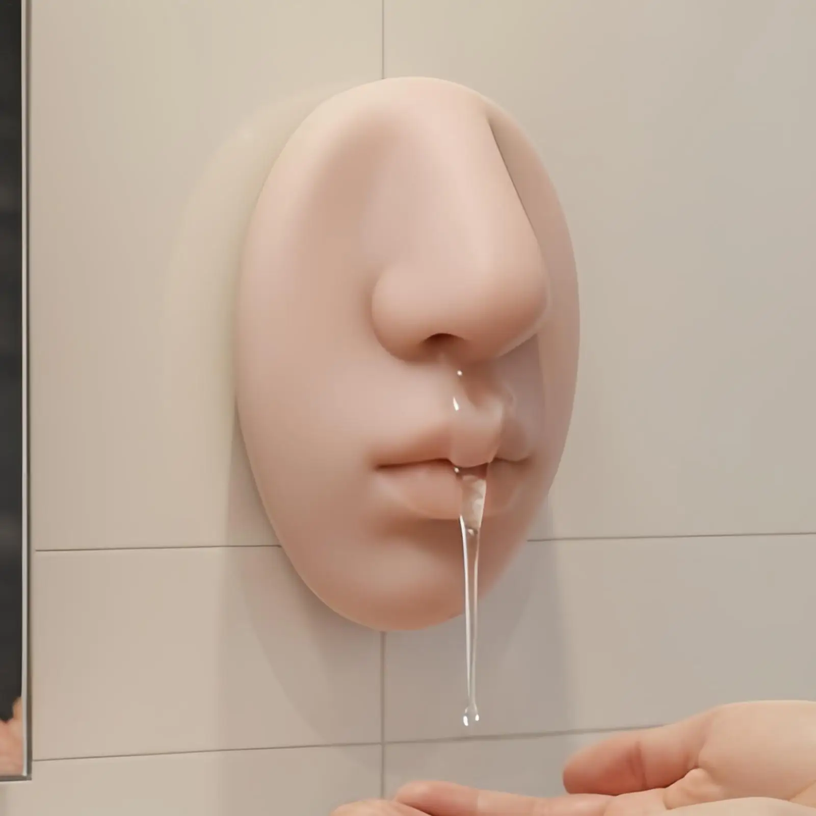 

Nose shaped soap dispenser Hand Soap Dispenser Realistic Squeezable Prank Stuff Hand Soap Dispenser for Bathroom Wall Decor