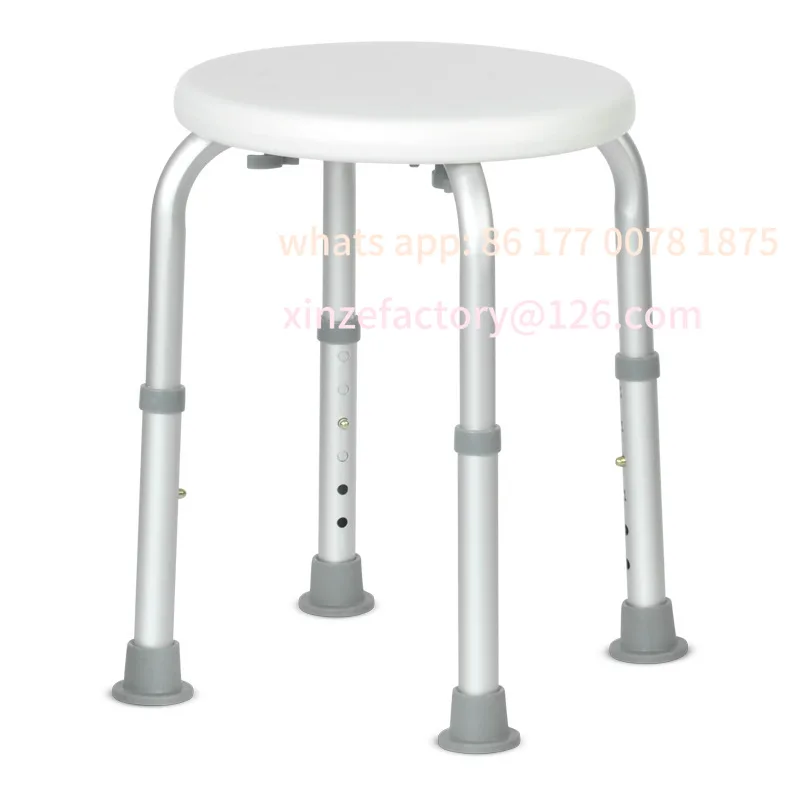 

Customizable aluminum alloy round bath chair for the elderly and pregnant women