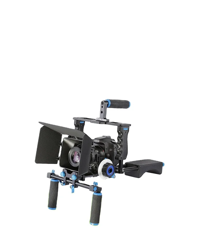 

YELANGU D221 DSLR Rig Kit With Shoulder Mount+Follow Focus+Matte Box+Camera Cage For 5d Mark 7D DSLR Camera