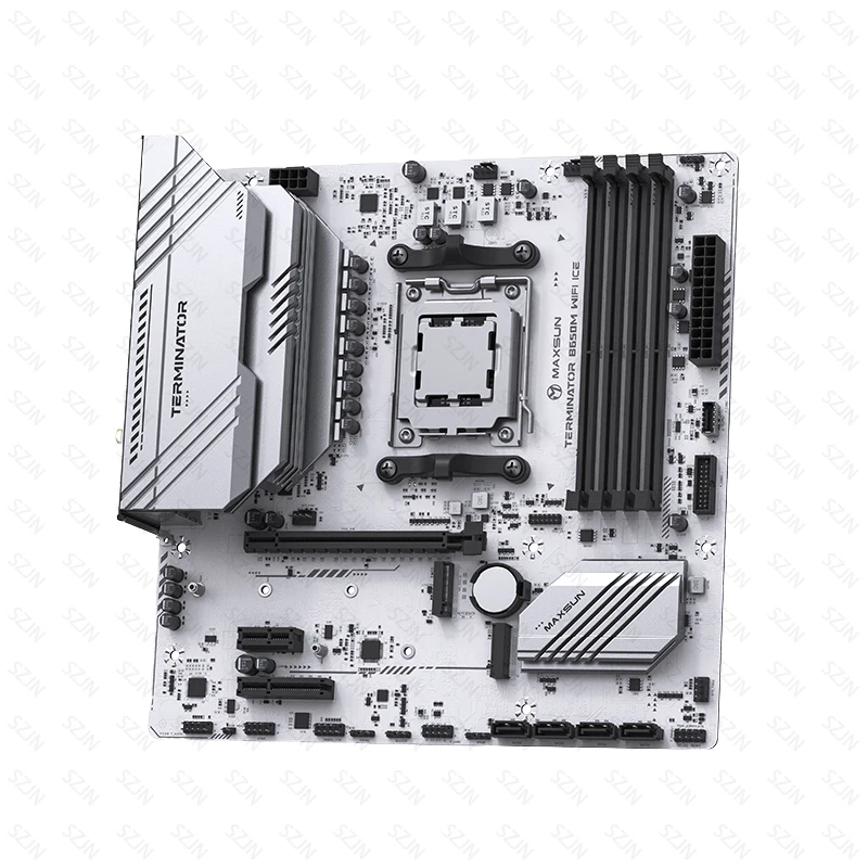 Maxsun B650 Motherboard Set with R5 7500F AMD Ryzen 7000 Support DDR5 OC8000MHz+ ARGB 2*M2 NVME Onboard WIFI Gaming Kit