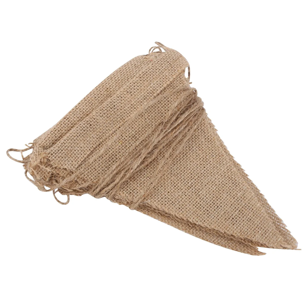 X11AA 3.7M Rustic Jute Hessian Burlap Lace Bunting Shabby Chic Wedding Banner