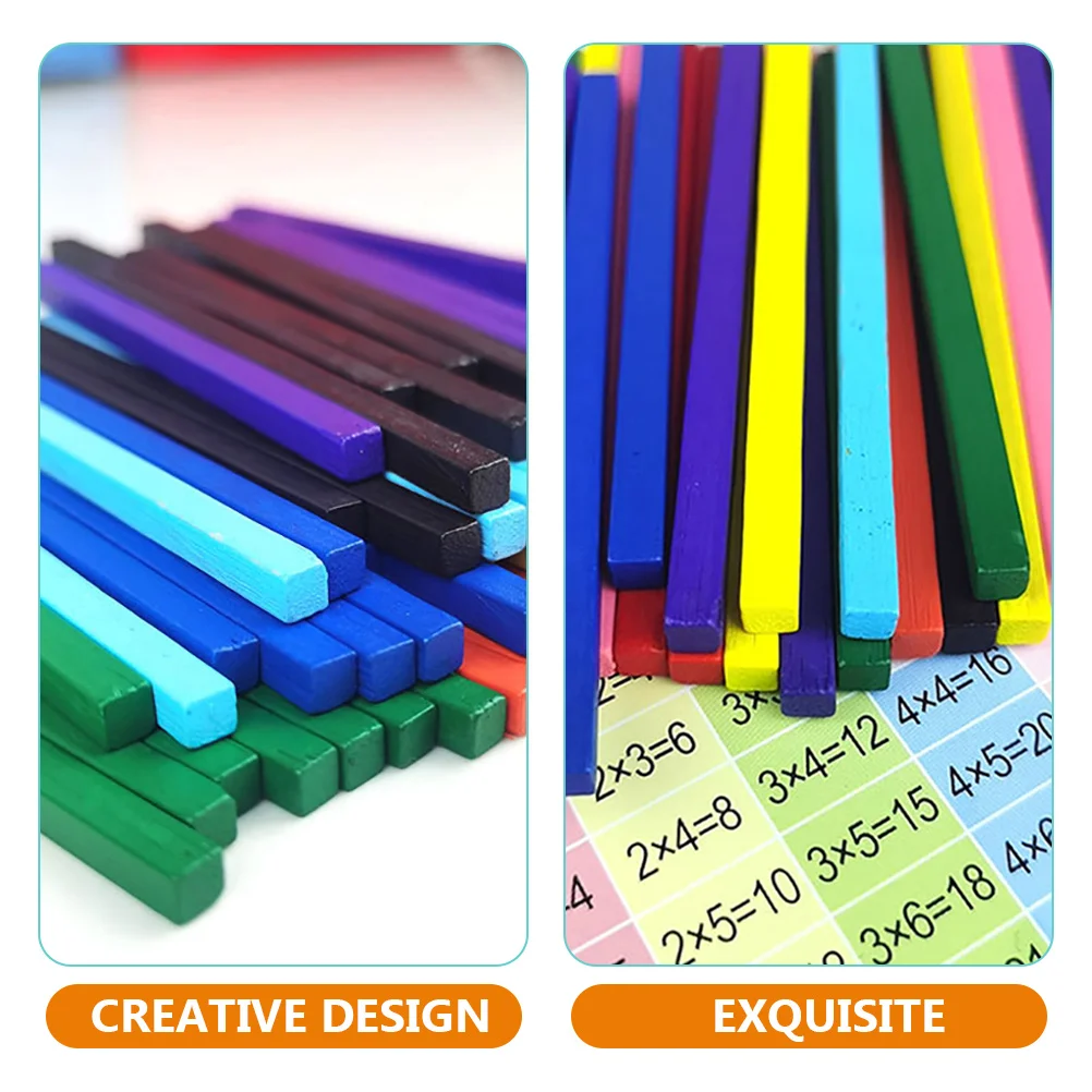 1 Set Educational Counting Rods Colorful Kindergarten Arithmetic Manipulatives Early Education Counting Sticks