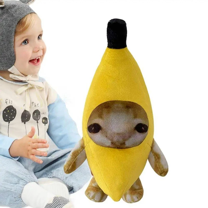 Banana Cat Happy Cat peluche Banana Cat Doll Toy bambola divertente Banana Doll Toys novità regalo peluche peluche bambola regali