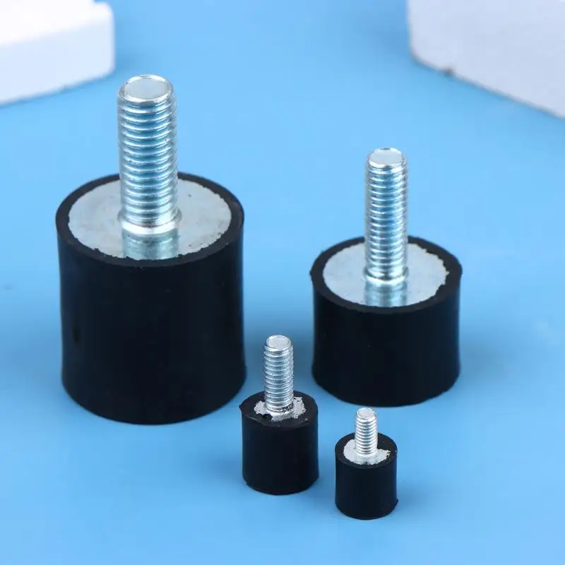 M3-M8 Threaded Rubber Shock Absorber 4Pcs Flexible Anti Shock Vibration Mounts for HVAC Motor Noise Isolation