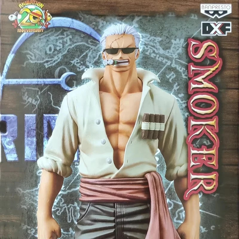 

Bandai DXF Banpresto Original Genuine One Piece OVA Crazy Action STAMPEDE Smoker Anime Figure Desktop Toys Children's Gifts
