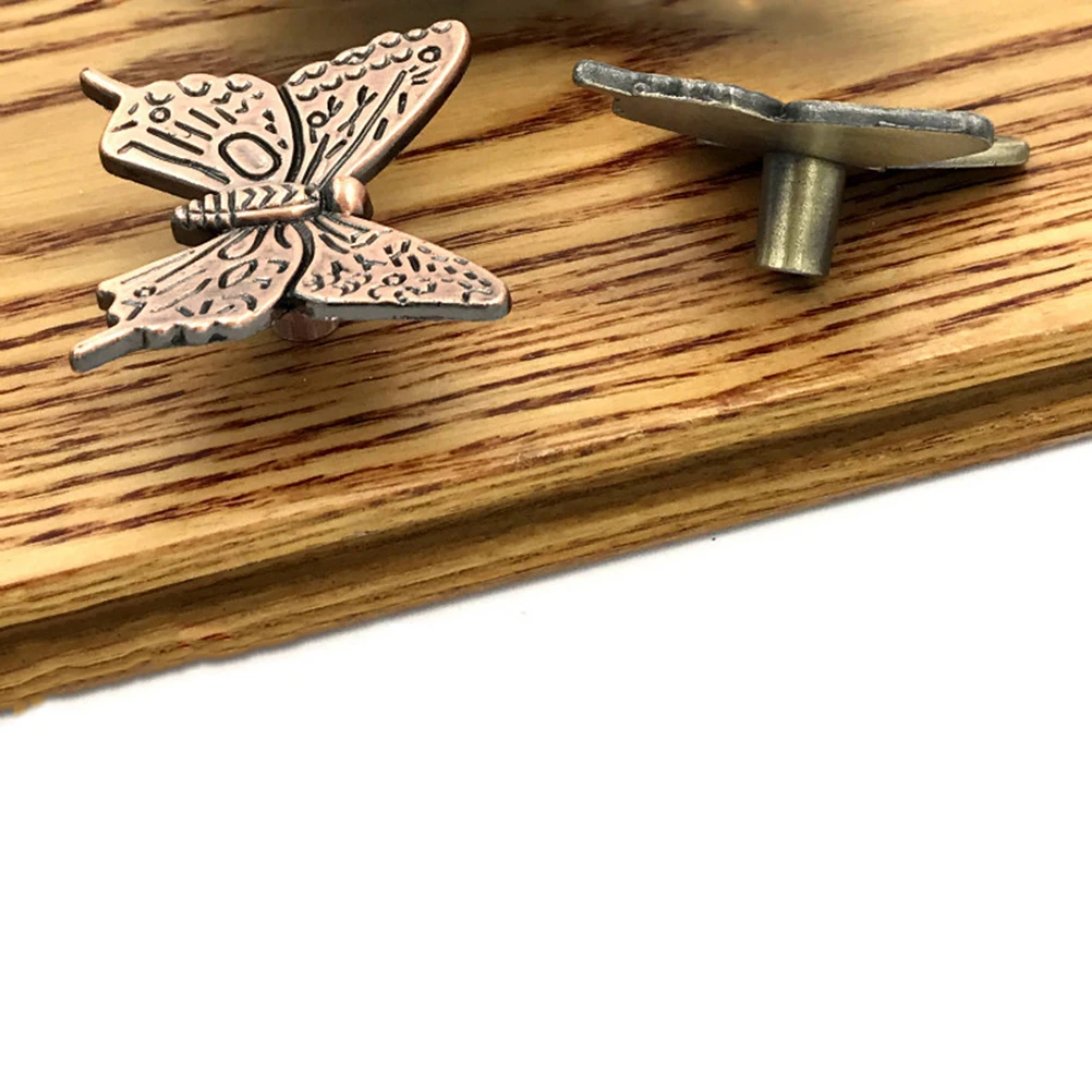 

4pcs Art Butterfly Cabinet Knobs Metal Drawer Pulls Handle for Kitchen Furniture Door Wardrobe Cupboard Durable Solid Design