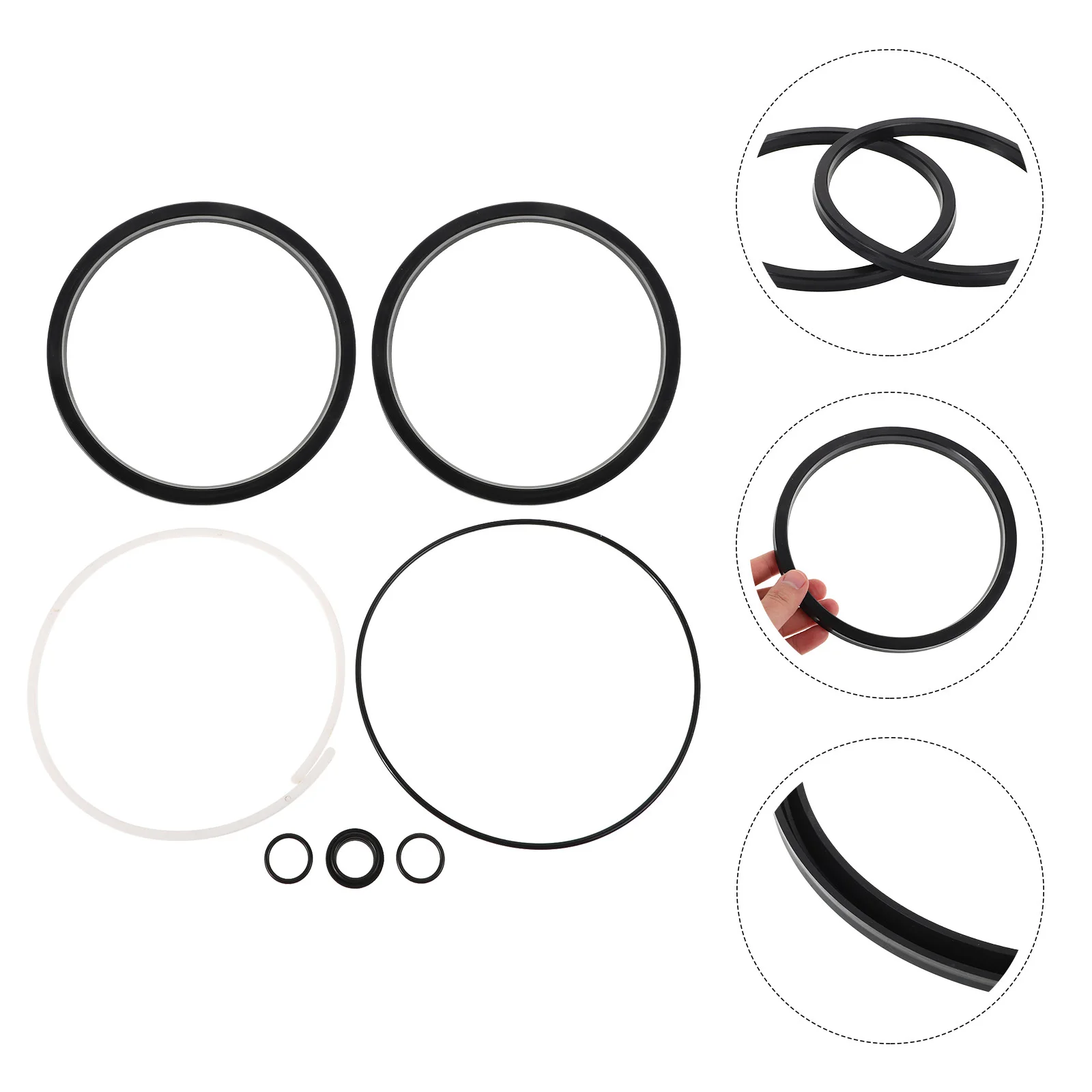 

1 Set Tire Change Machine Seals Durable Air Cylinder Seal Ring For Breaker Loosener Wear-Resistant Rubber Replacement Parts Tool