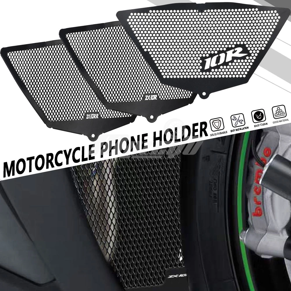 

2018 2019 2020 FOR KAWASAKI ZX10R ZX-10R SE ZX-10RR ZX10RR Performance Motorcycle Parts Aluminum Oil Cooler Grille Guard Cover
