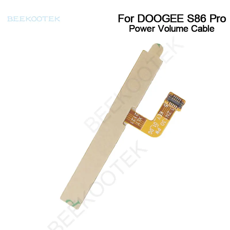 New Original power on/off+ volume FPC Key up/down button flex Cable FPC Repair Replacement Accessories For Doogee S86Pro Phone