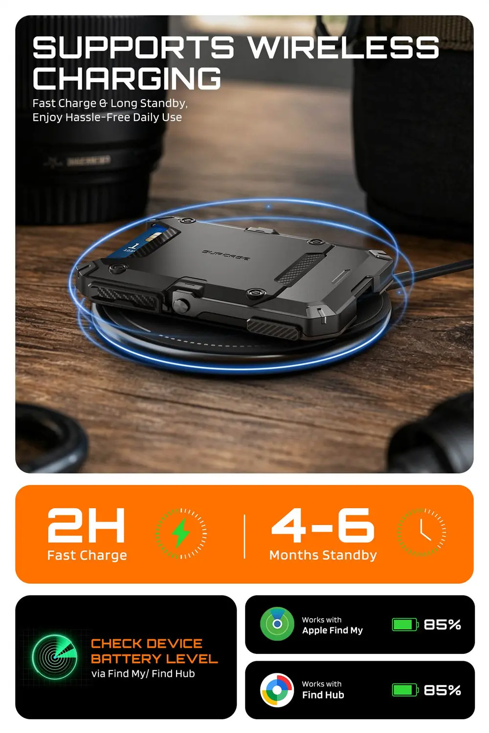 SUPCASE Trackable Magflip Magnetic Wallet with Stand Holder mit Ständer für Galaxy-Serie, für iPhone-Serie, für Z Fold 8 Ultra, für Google – Detail 18