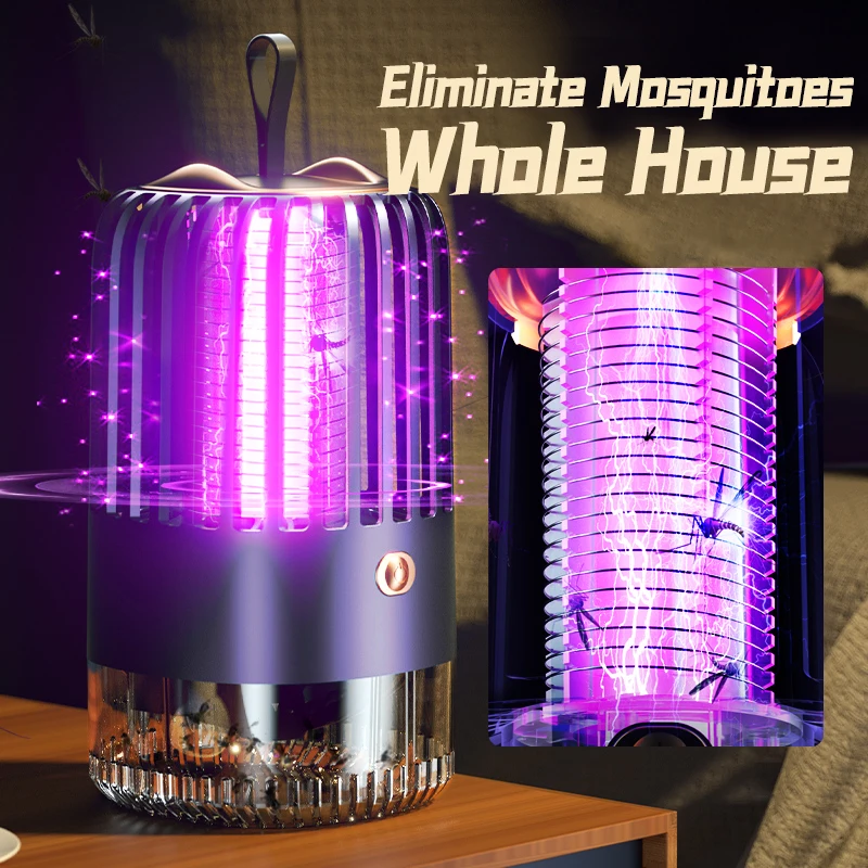 Mosquito Killer Repellent Inhalation Electric Shock Anti-mosquito Lamp USB Rechargeabl Mute Radiationless Insect Trap Bug Zapper