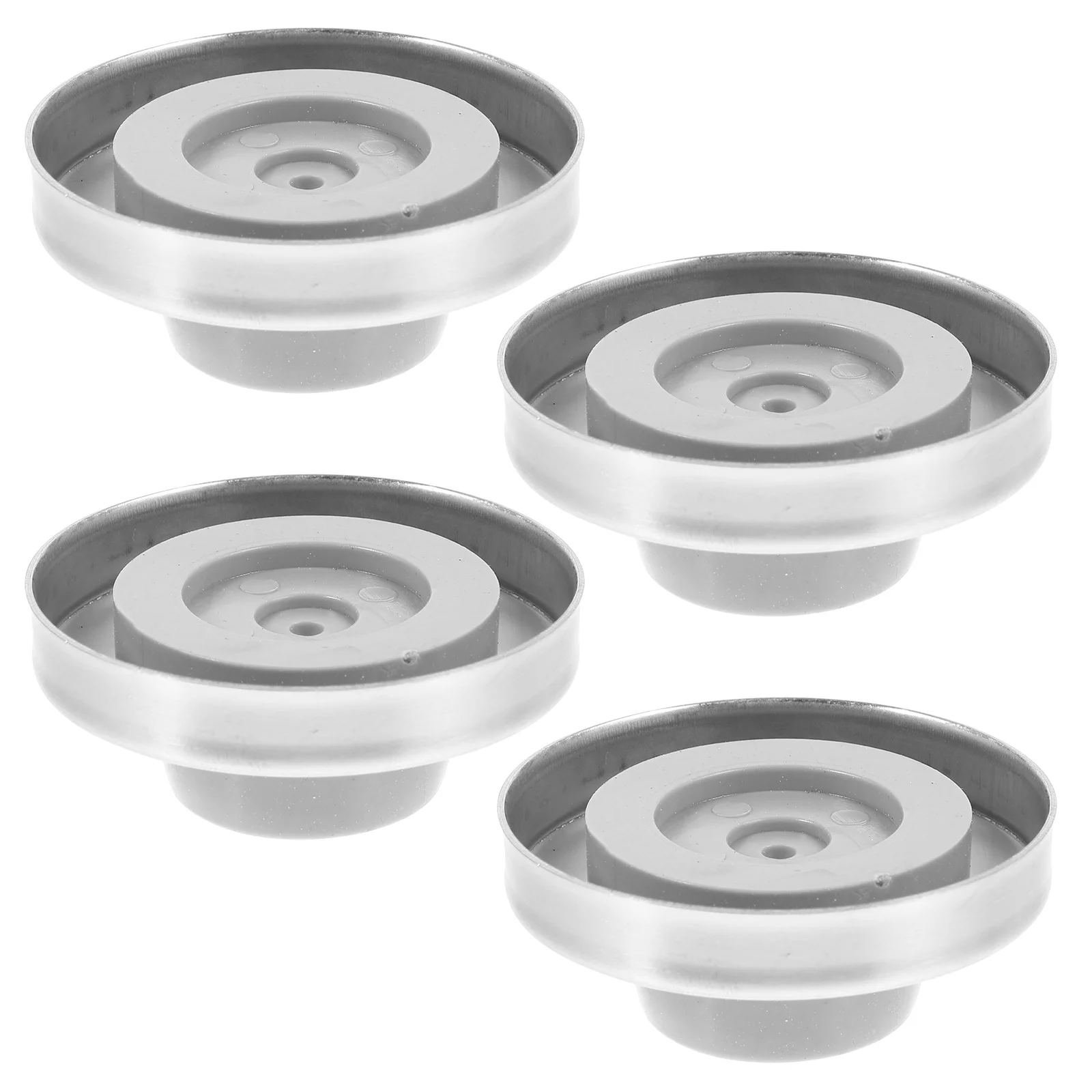 

4Pcs Door Stoppers Wall Protector Rubber Stainless Steel Door Stopper for Bedroom Living Room Office Quiet Impact Absorber