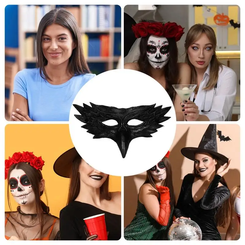 Animal 3D Eagle Beak Mask Cosplay Crows Parrot Pu Masks Masquerade Halloween Carnival Party Costume Props cosplay accessories