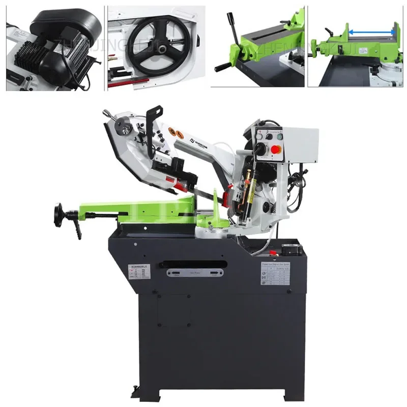 

Large Metal Cutting Machine industry Steel Pipe Woodworking Band Saw Machinemetal plastic wood cable leather Cutting Tools