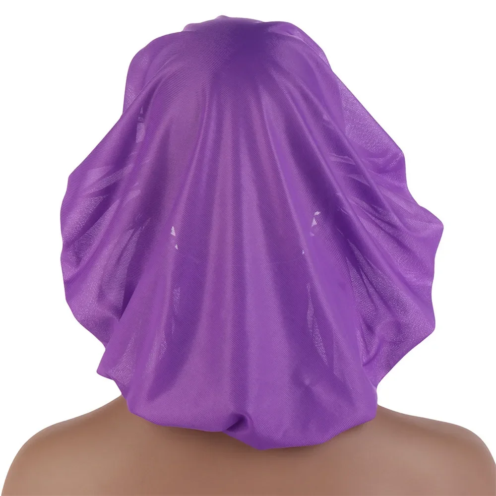 New Extra Large Night Sleep Cap Women Elastic Hair Care Bonnet Hat Chemo Caps Head Cover Headwear Sleeping Headscarf Turban