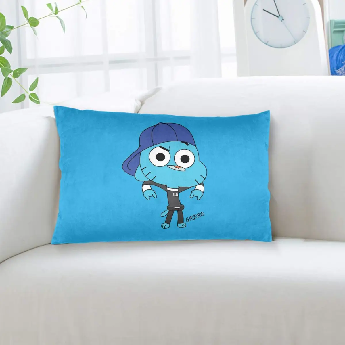 Gumball Watterson The Amazing World Of Gumball Anime Rectangle Pillowcase Cushion Cover Decorative Bedroom Bed Home Throw Pillow