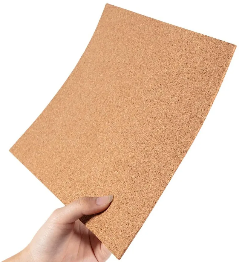 6/8Pack 8.3in x11.8in Self-Adhesive A4 Size Cork Sheets(2mm Thick) Rectangle Insulation Cork Backing Sheets for Coasters Parties