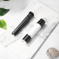 USB Rechargeable Hanging Flashlight LED Torch Camping Tent Lamp Aluminum Alloy Night Light Retractable Torch Lamp