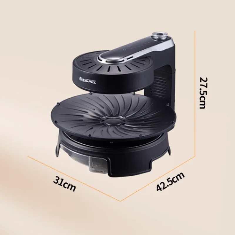 Olla profesional para barbacoa sin humo, parrilla eléctrica para interiores, brocheta para carne, olla giratoria para barbacoa doméstica