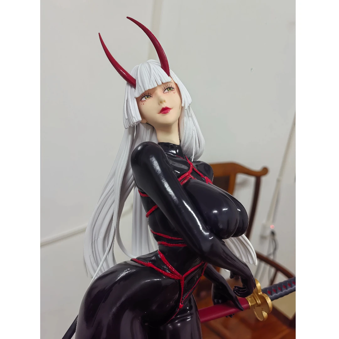 

Фигурка Senju Muramasa в латексном костюме, 55 см, статуэтка аниме-девушки, украшение для рабочего стола и ПК, коллекционная модель и модная игрушка