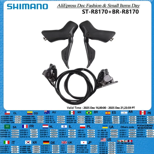 Shimano ULTEGRA R8170 2x12 velocidades Di2 R8170 palanca de cambios freno de disco hidráulico montaje plano R8170 freno para freno de disco electrónico Shifetr