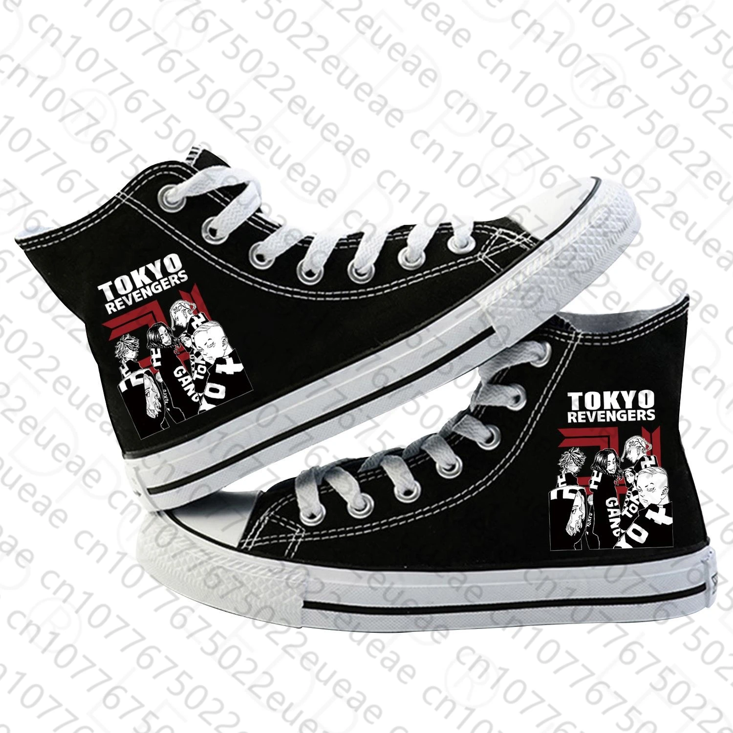 Anime Tokio Revengers verdunkeln Schuhe drucken Leinwand Kokounoi Hajime Kostüm High Top Sneakers Freizeit schuhe