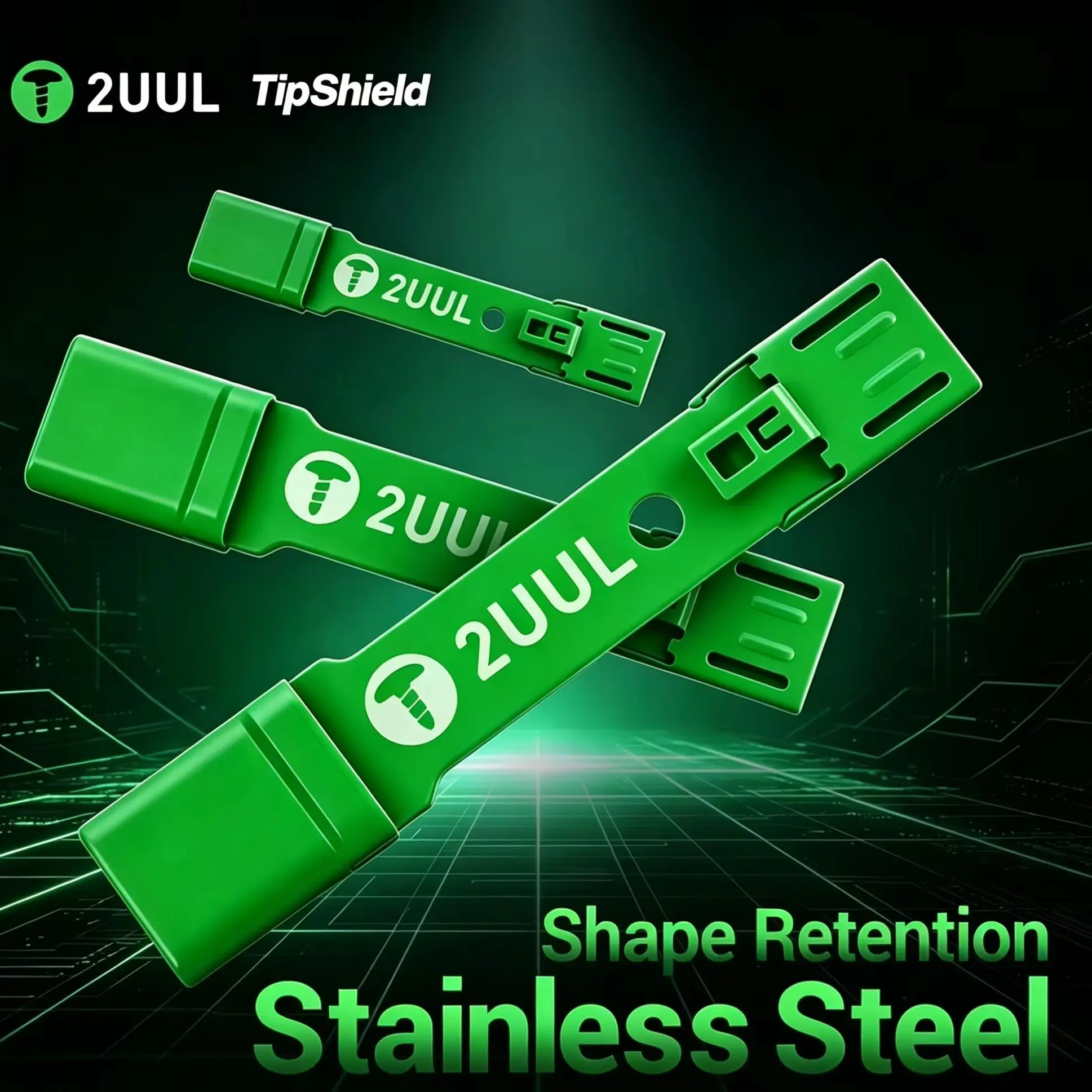 2UUL TipShield: Dual-Head USB Port Armor – Melt-Resistant, Stainless Steel Cover for Micro USB & Type-C Port Protection Repairs
