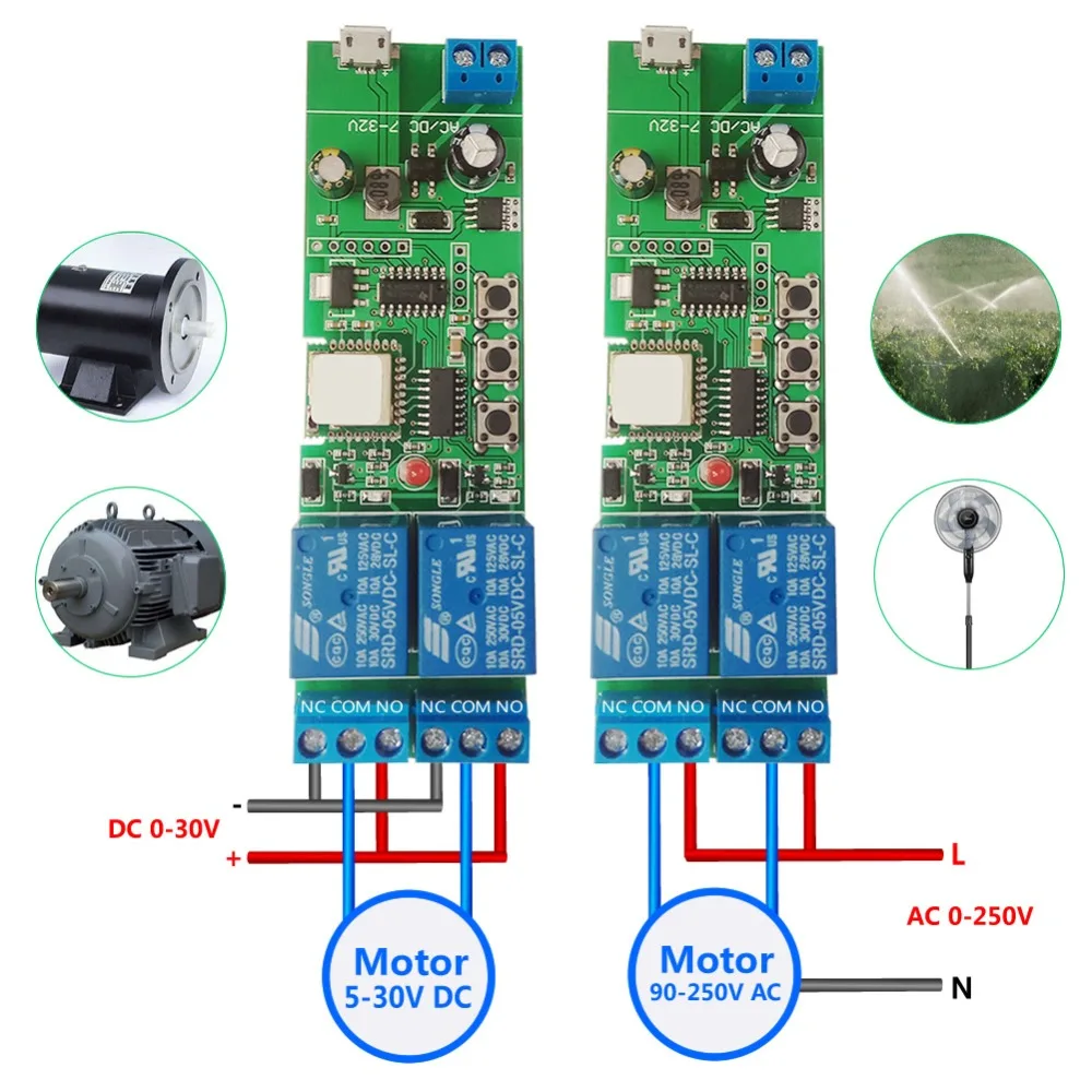 Imagem -04 - Interruptor sem Fio Wifi Canais Faça Você Mesmo Bloqueio Automático Intertravamento 5v para Alexa Google Home Ewelink