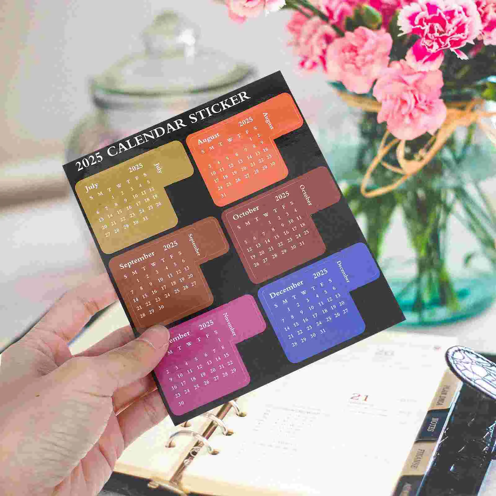 2025 Index Post Planner Tab Monthly Tabs Reminder Notebook Stickers Calendar Label Books