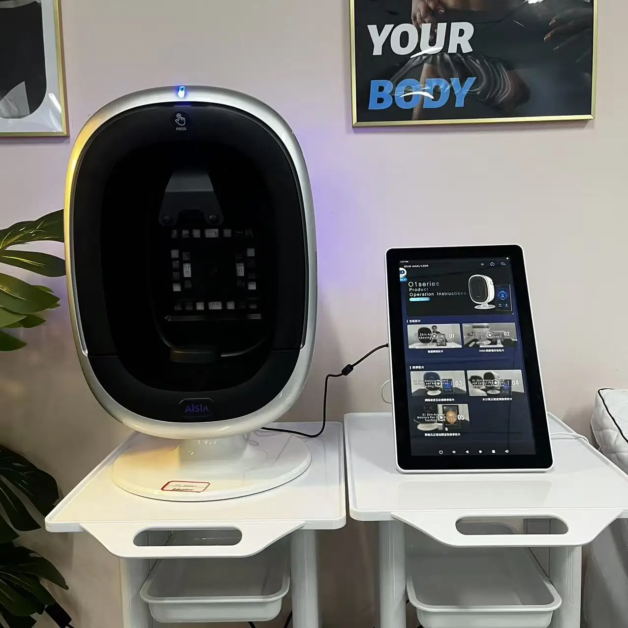 تحليل الجلد الاحترافي ثلاثي الأبعاد AI محلل بشرة الوجه كشف مشكلات الجلد تحليل مشاكل الجلد