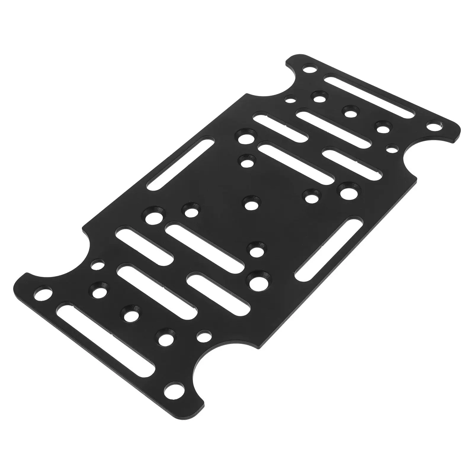 Plaque de montage robuste pour boîtes aux lettres à fixer sur poteaux 4x4, surface texturée antidérapante, facile à fixer sur du ciment ou des briques.