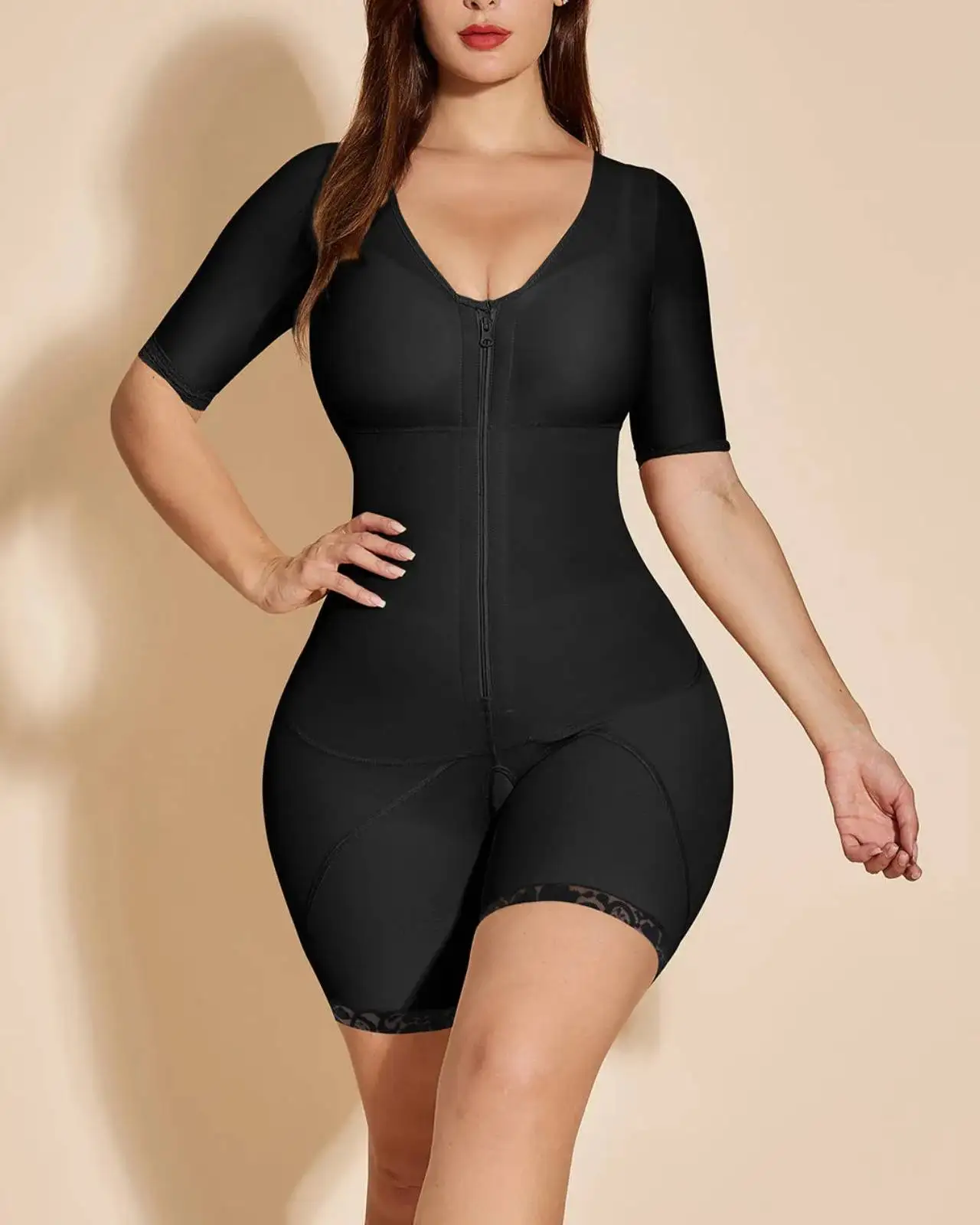 

Full Body Colombian Girdles Shaper High Compression Bodysuits Postoperative Postpartum Lipo Arm Slimmer Waist Reducing Shapewear