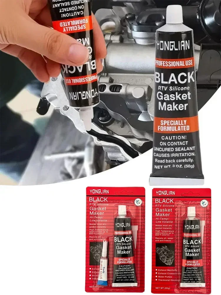 Mastic de joint automobile pour moteur de voiture, scellant noir sans Silicone, universel, étanche, résistant à l'huile, colle adhésive, scellant de réparation