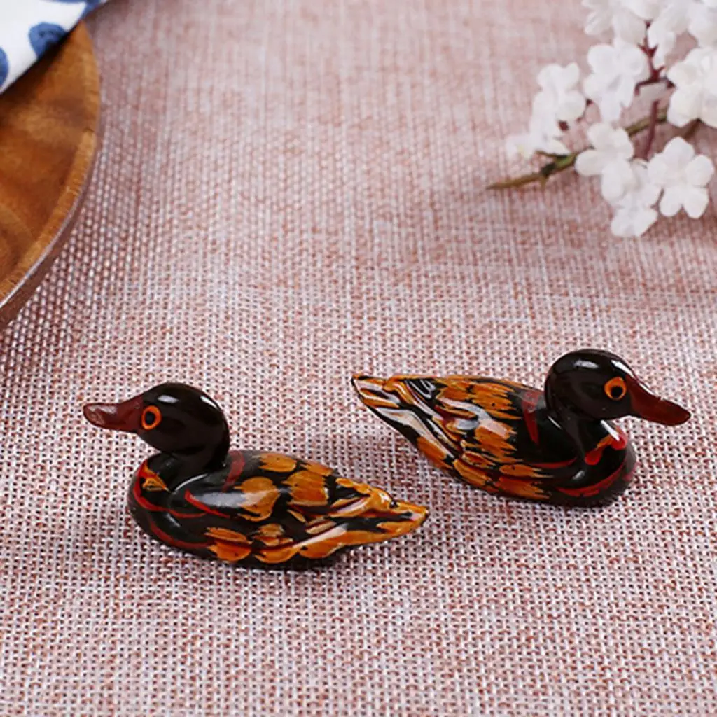 Luxury Wooden Duck Chopsticks Holder Tableware Stand for Home Kitchen Spoon Rest Storage Rack