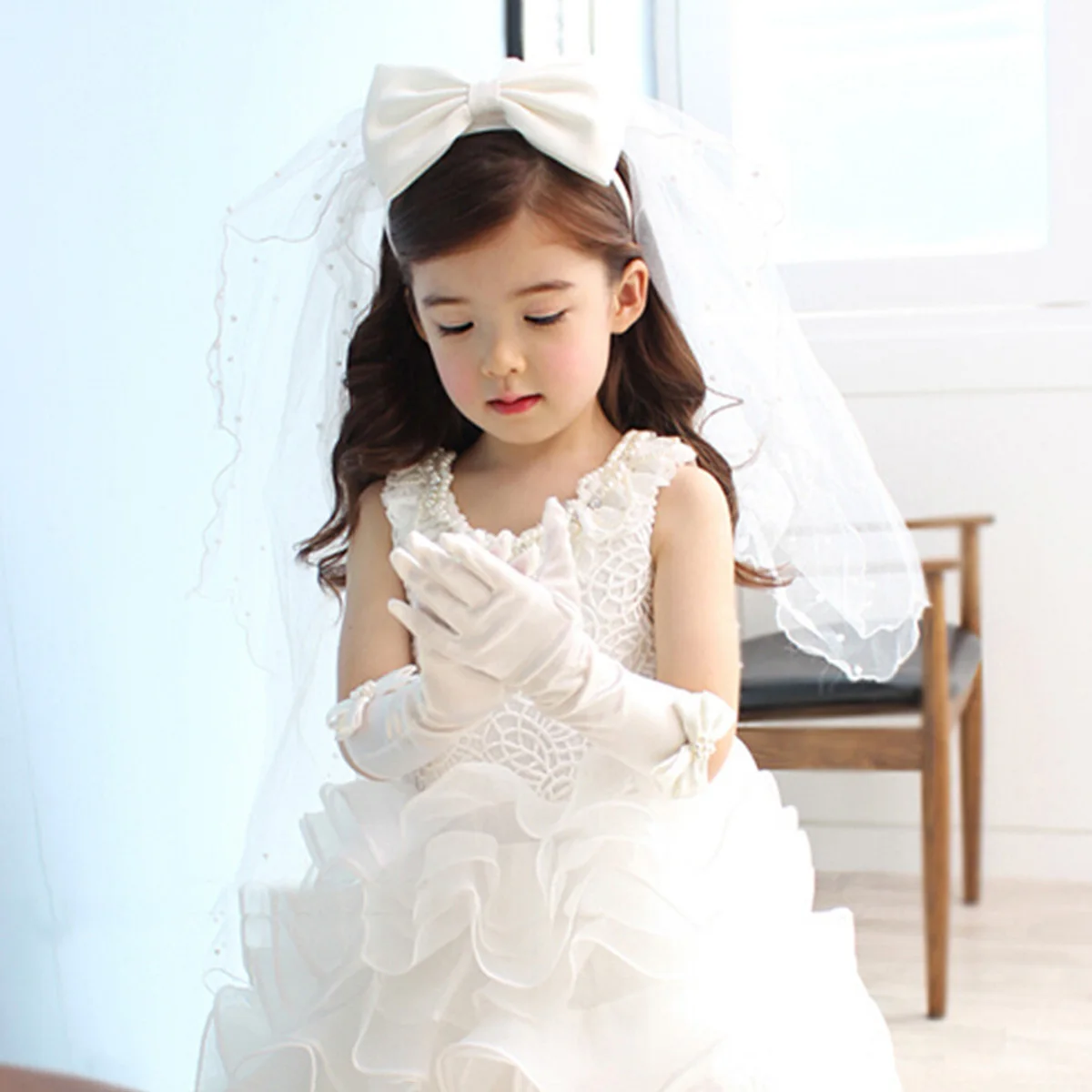 

lace veil wedding veil girls wedding veil hair wreath
