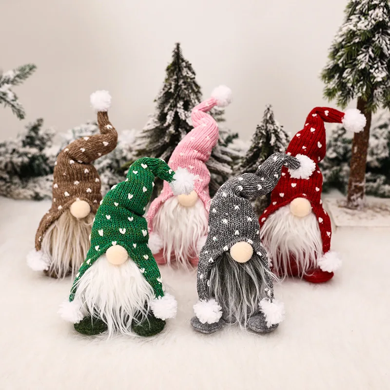 1pc Santa Faceless Doll Christmas Decorations 2024 Merry Christmas Ornament Xmas Gifts Faceless Doll Toys Happy New Year 2025